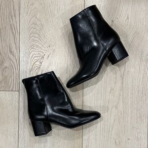 Journee Collection Glossy Black Ankle Booties